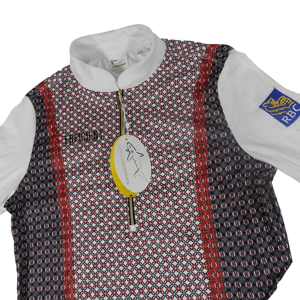 Tour Issue LPGA Morgan Pressel Foundation RBC Greg Norman 1/2 Zip Pullover M NWT